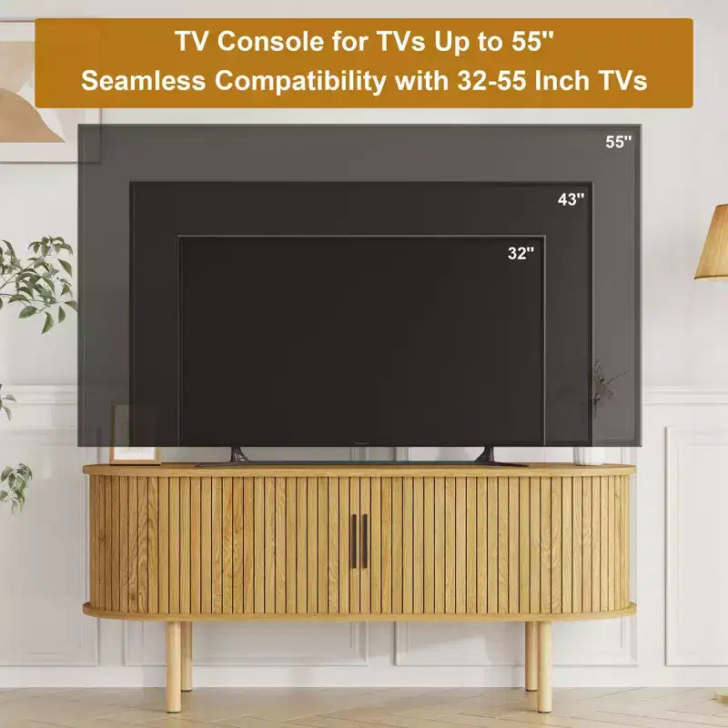 Mobile porta TV, console TV moderna con scomparto e anta scorrevole, mobile per l'intrattenimento da gaming con armadietto per soggiorno, camera da letto