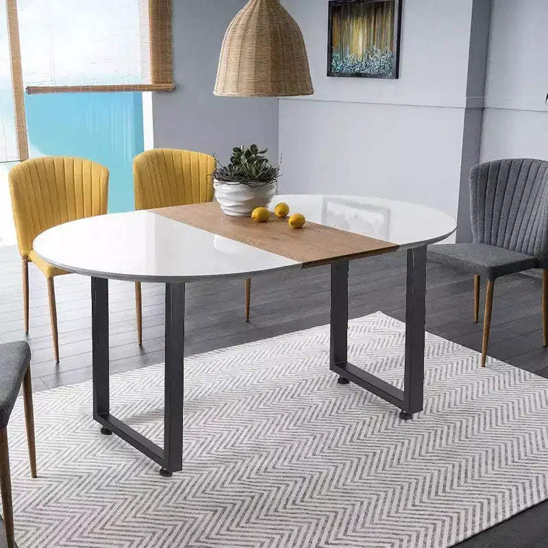 Set di 2 gambe da tavolo in metallo nero, gambe per mobili in stile industriale per tavoli da pranzo, tavolini da caffè, supporto durevole e moderno per casa e ufficio