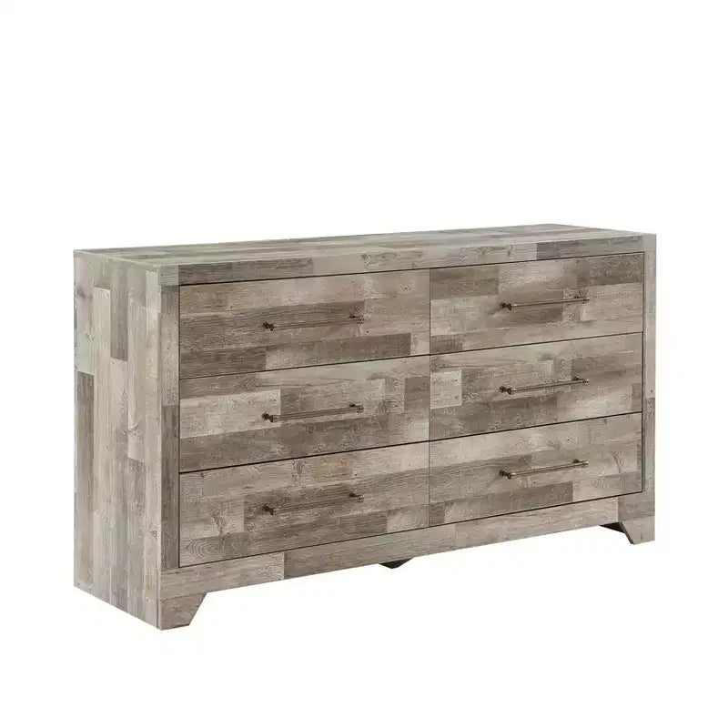 Comò moderno a 6 cassetti, armadietto grande per camera da letto, soggiorno, ingresso