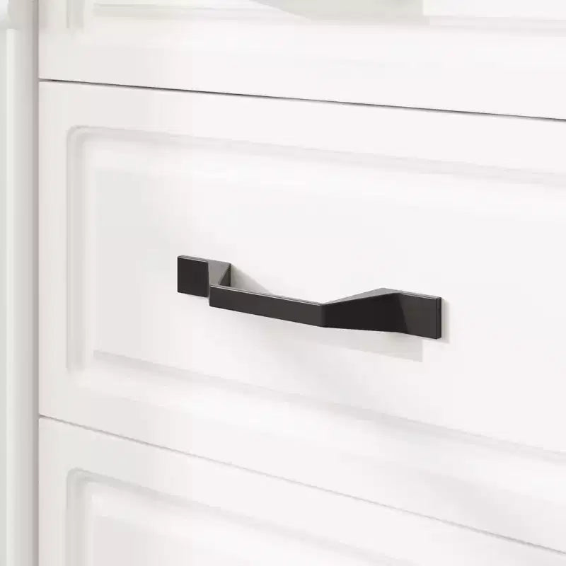 Scrivania da ufficio in legno bianco e marrone con cassetti - Postazione di lavoro per ufficio domestico