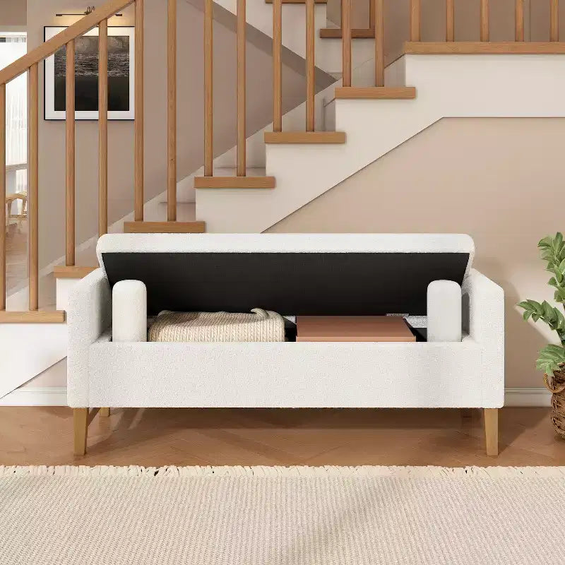 Pouf contenitore imbottito Escoffier Modern Boucle