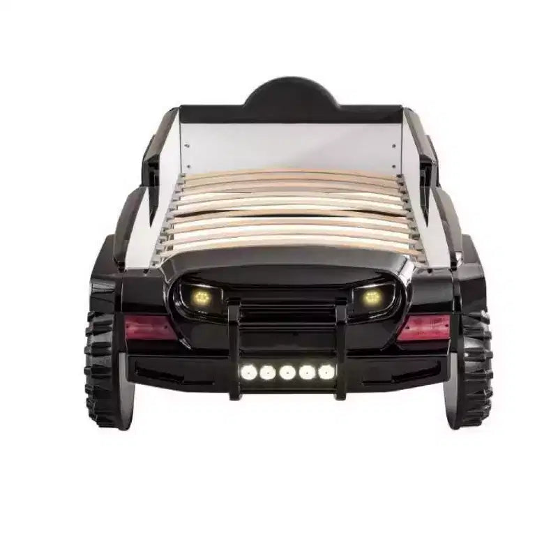 Letto singolo Royal Hampton SUV con luci ed effetti sonori, in similpelle nera