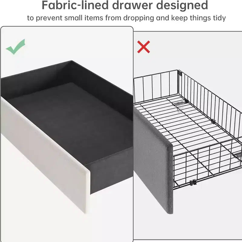 Struttura Letto Matrimoniale con Testiera Contenitore, Imbottita in Velluto, con 4 Cassetti e Doghe in Legno, Design Silenzioso