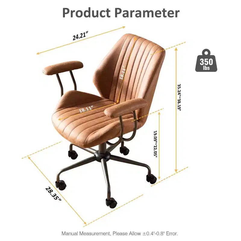 Sedia da Ufficio Ergonomica Moderna per Computer, in Tessuto Scamosciato, per Dirigenti o Ufficio Domestico