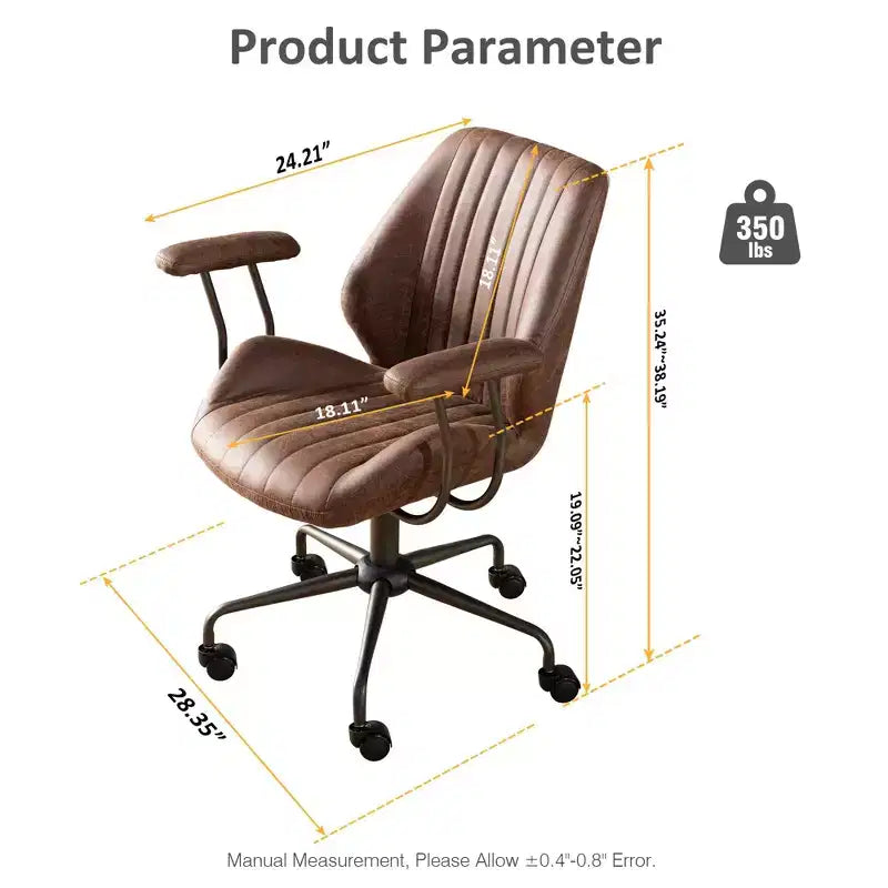 Sedia da Ufficio Ergonomica Moderna per Computer, in Tessuto Scamosciato, per Dirigenti o Ufficio Domestico