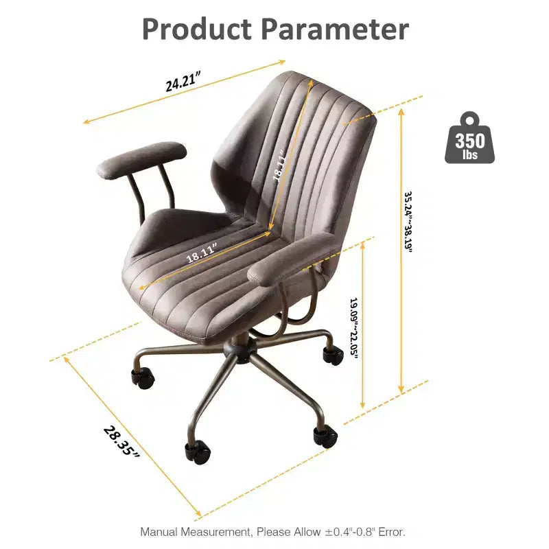 Sedia da Ufficio Ergonomica Moderna per Computer, in Tessuto Scamosciato, per Dirigenti o Ufficio Domestico