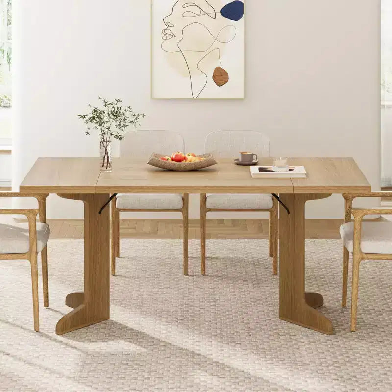 Tavolo da pranzo da 71 pollici per 6-8 persone, tavolo da cucina in stile rustico con piano grande, tavolo da pranzo rettangolare per sala da pranzo, soggiorno