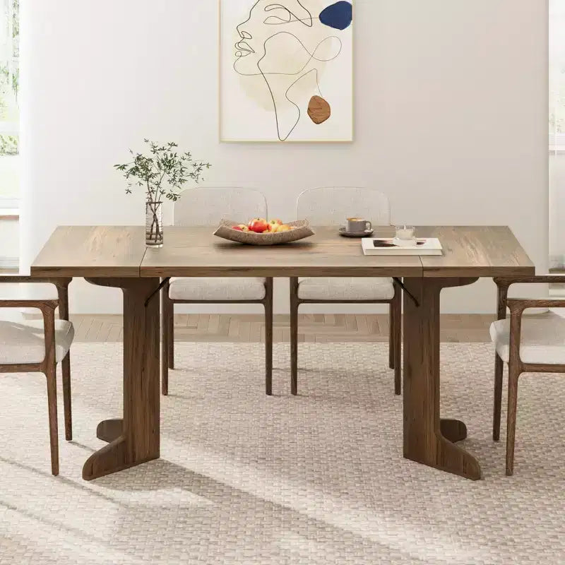 Tavolo da pranzo da 71 pollici per 6-8 persone, tavolo da cucina in stile rustico con piano grande, tavolo da pranzo rettangolare per sala da pranzo, soggiorno