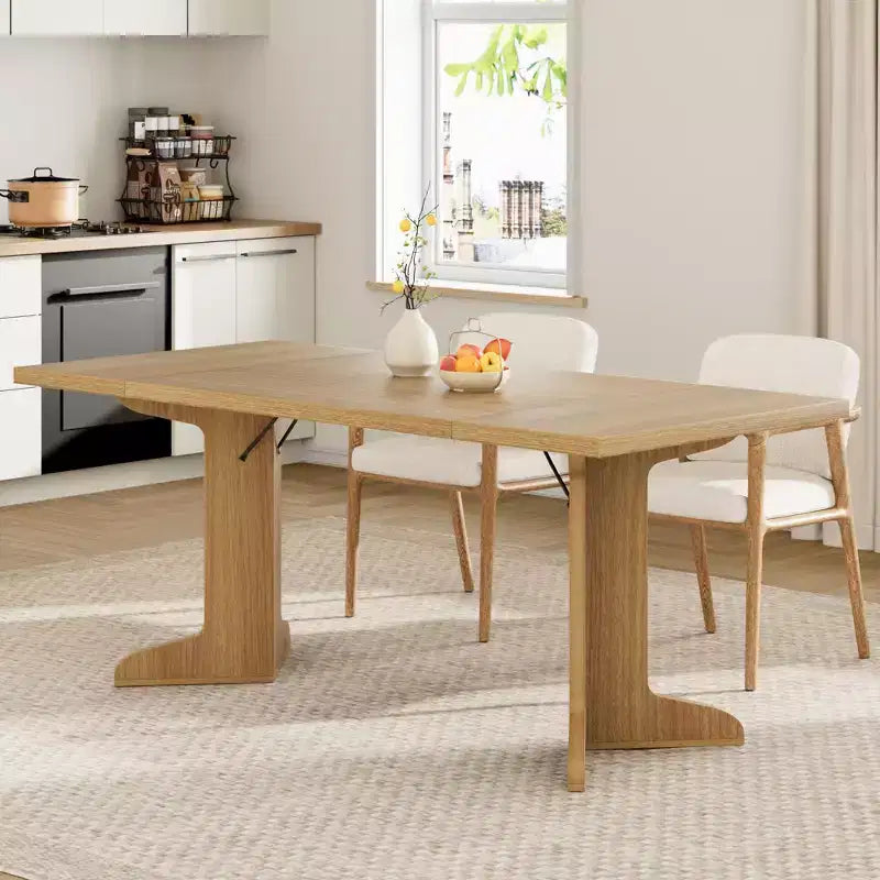 Tavolo da pranzo da 71 pollici per 6-8 persone, tavolo da cucina in stile rustico con piano grande, tavolo da pranzo rettangolare per sala da pranzo, soggiorno