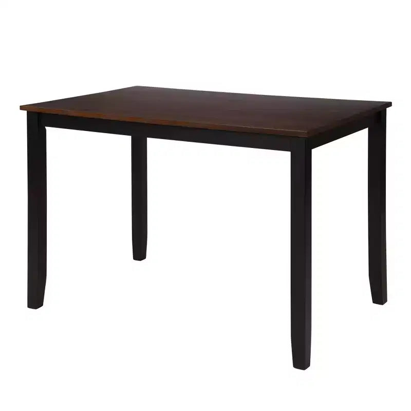 Set da pranzo 5 pezzi per 4 persone, tavolo da cucina rettangolare in legno con 4 sedie, set da pranzo stile rustico per cucina