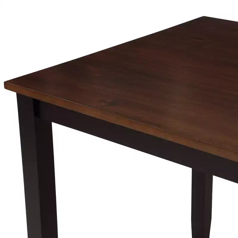 Set da pranzo 5 pezzi per 4 persone, tavolo da cucina rettangolare in legno con 4 sedie, set da pranzo stile rustico per cucina