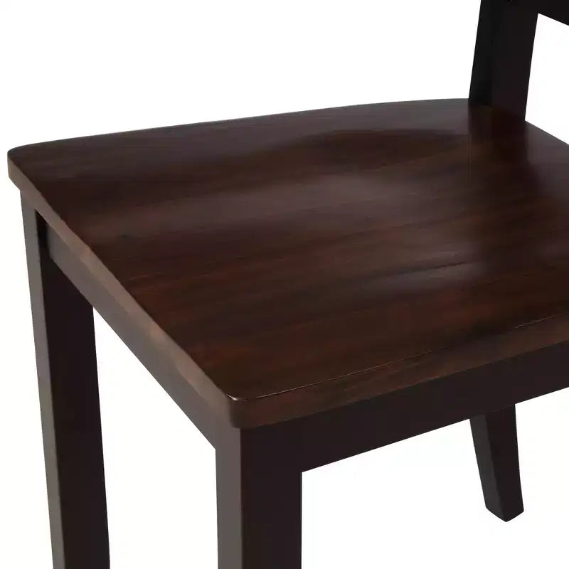Set da pranzo 5 pezzi per 4 persone, tavolo da cucina rettangolare in legno con 4 sedie, set da pranzo stile rustico per cucina