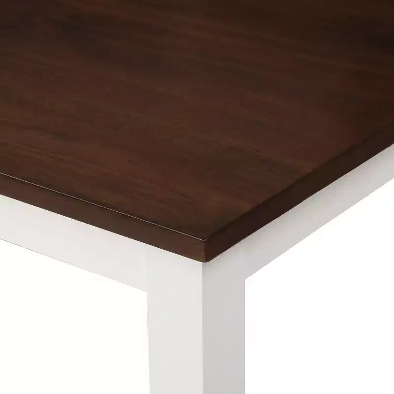 Set da pranzo 5 pezzi per 4 persone, tavolo da cucina rettangolare in legno con 4 sedie, set da pranzo stile rustico per cucina